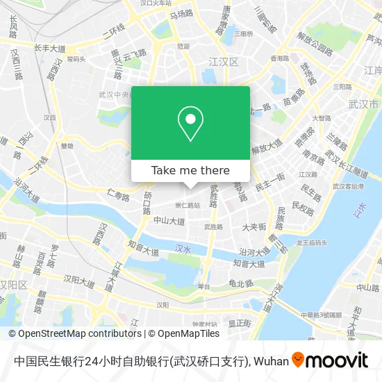 中国民生银行24小时自助银行(武汉硚口支行) map