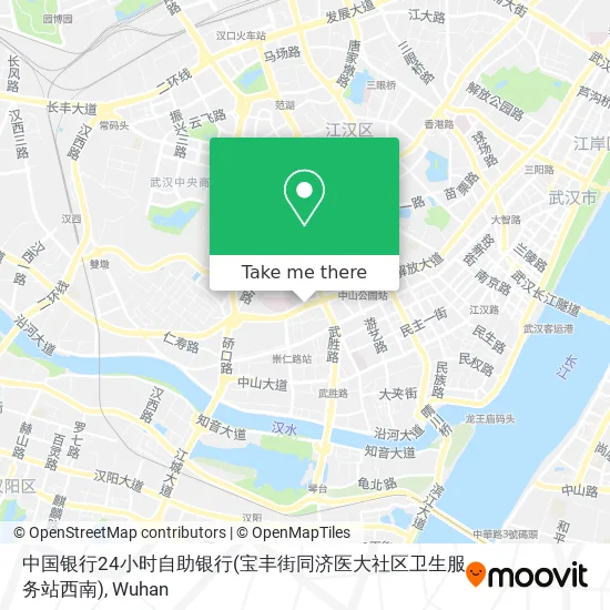 中国银行24小时自助银行(宝丰街同济医大社区卫生服务站西南) map