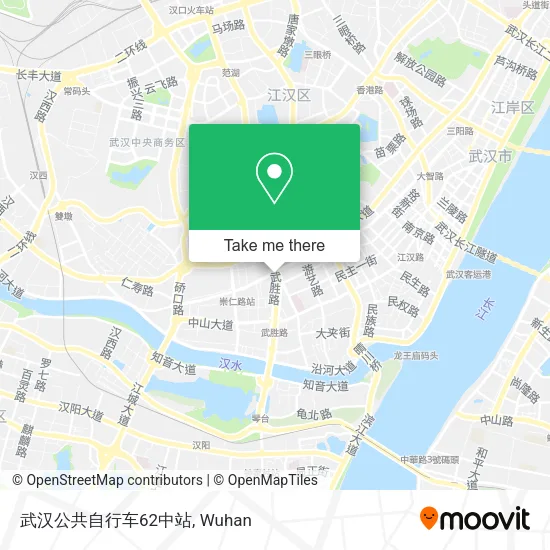 武汉公共自行车62中站 map