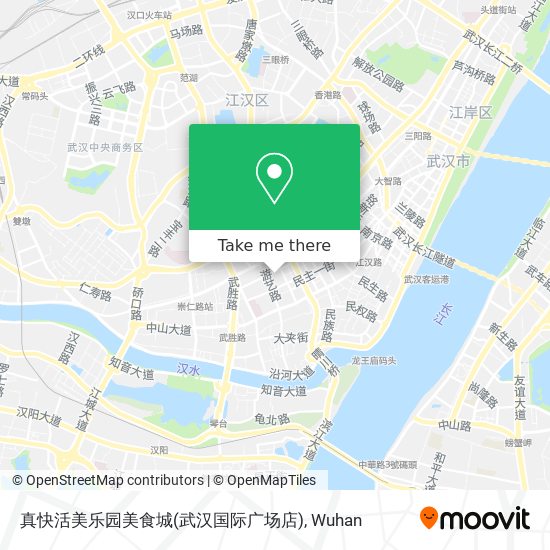 真快活美乐园美食城(武汉国际广场店) map