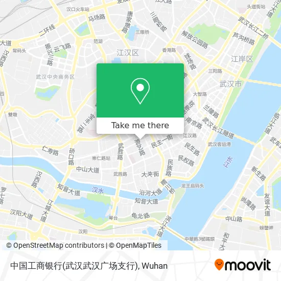 中国工商银行(武汉武汉广场支行) map