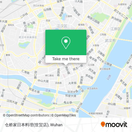仓桥家日本料理(世贸店) map