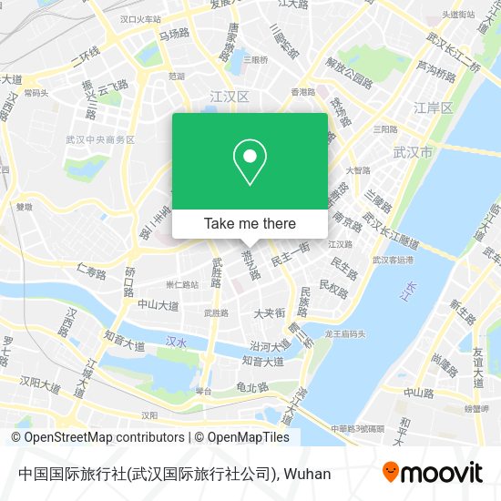中国国际旅行社(武汉国际旅行社公司) map