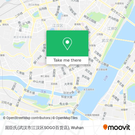 屈臣氏(武汉市江汉区SOGO百货店) map