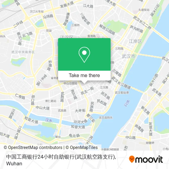 中国工商银行24小时自助银行(武汉航空路支行) map