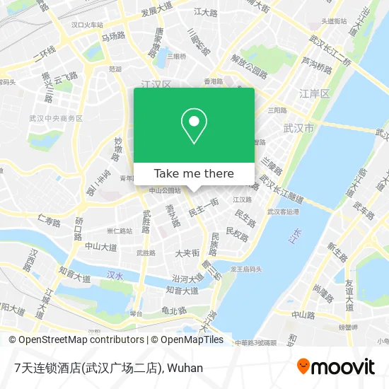 7天连锁酒店(武汉广场二店) map