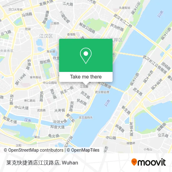 莱克快捷酒店江汉路店 map