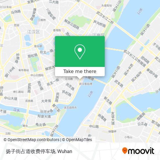 扬子街占道收费停车场 map