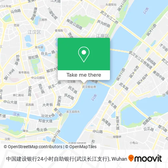 中国建设银行24小时自助银行(武汉长江支行) map
