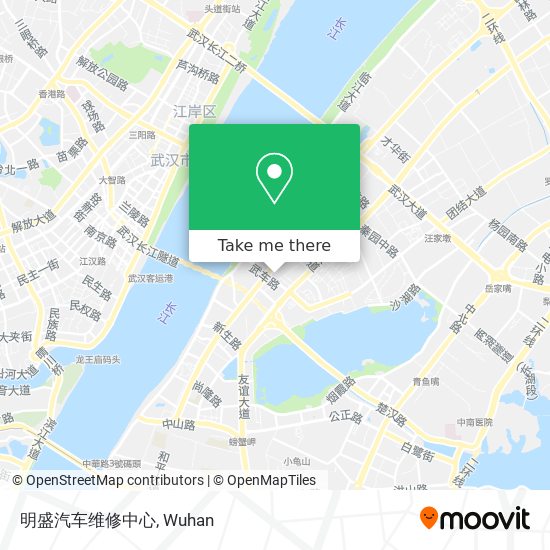 明盛汽车维修中心 map