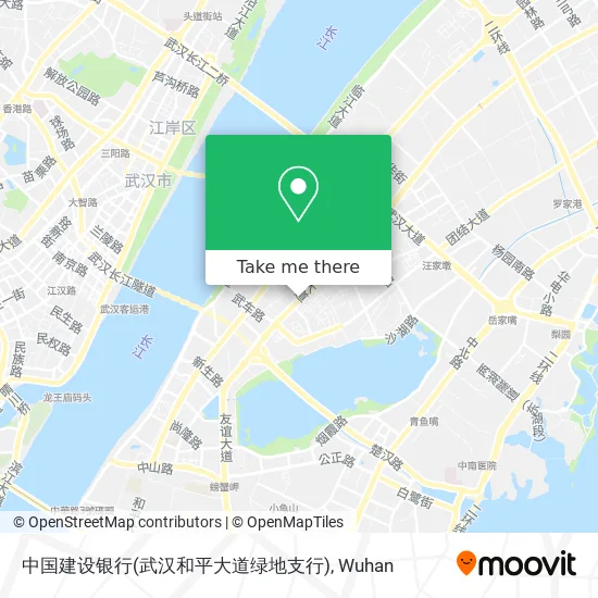 中国建设银行(武汉和平大道绿地支行) map