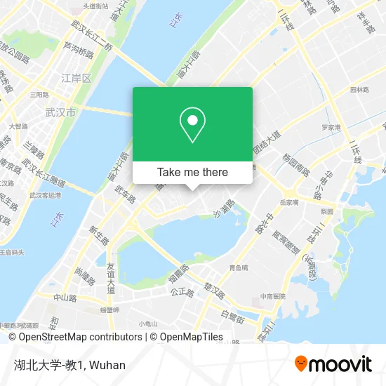 湖北大学-教1 map