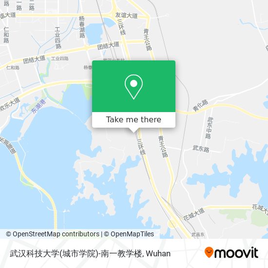 武汉科技大学(城市学院)-南一教学楼 map