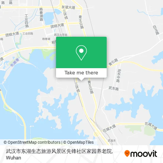 武汉市东湖生态旅游风景区先锋社区家园养老院 map