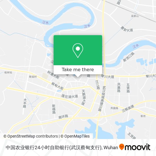 中国农业银行24小时自助银行(武汉蔡甸支行) map