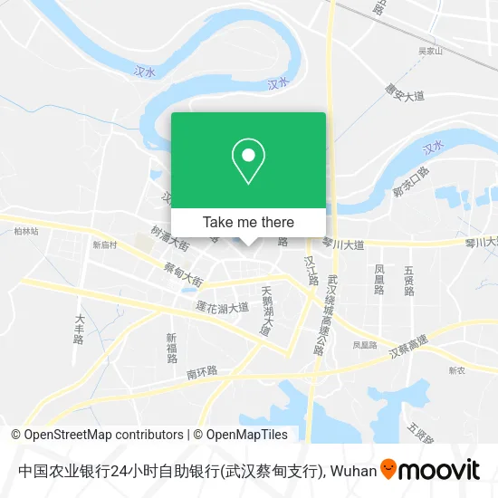 中国农业银行24小时自助银行(武汉蔡甸支行) map