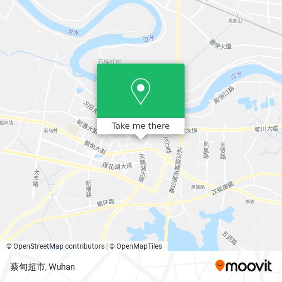蔡甸超市 map