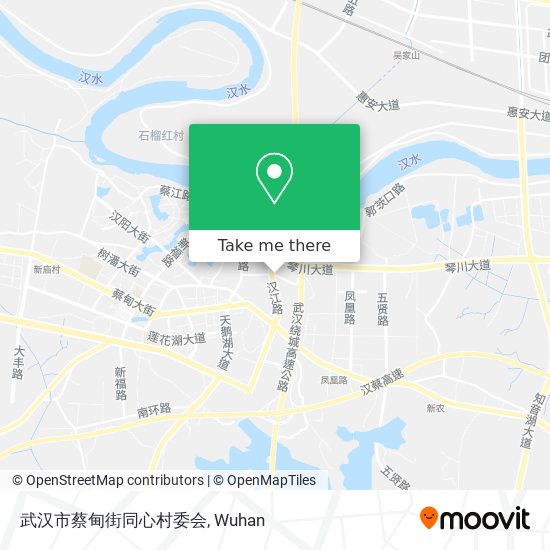 武汉市蔡甸街同心村委会 map