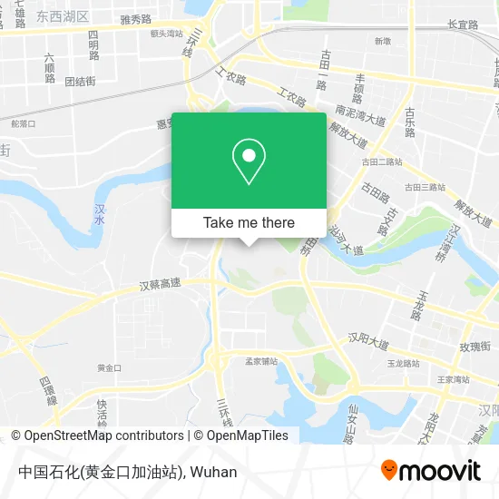 中国石化(黄金口加油站) map