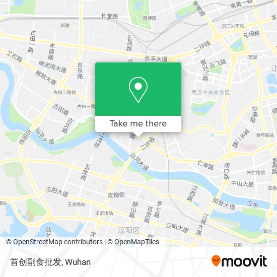 首创副食批发 map