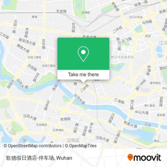 歌德假日酒店-停车场 map