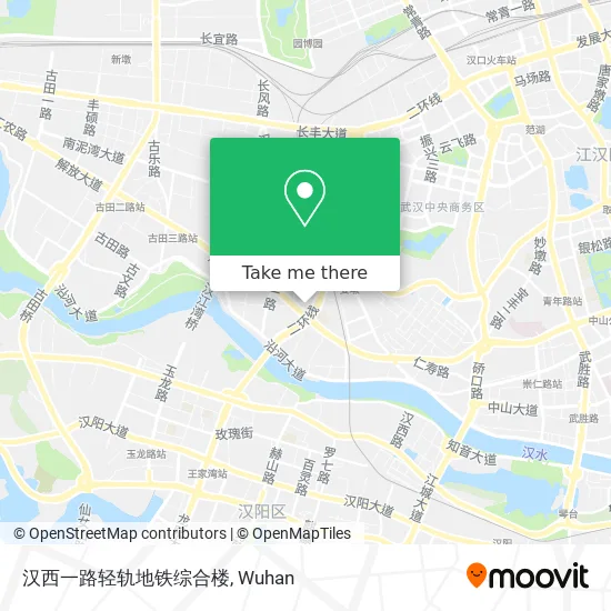 汉西一路轻轨地铁综合楼 map