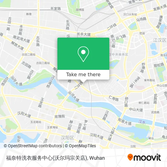 福奈特洗衣服务中心(沃尔玛宗关店) map