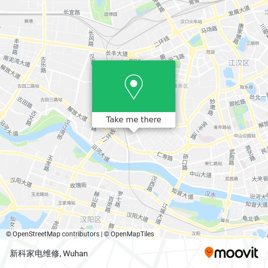 新科家电维修 map