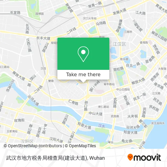 武汉市地方税务局稽查局(建设大道) map