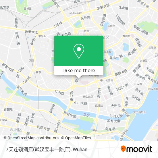 7天连锁酒店(武汉宝丰一路店) map