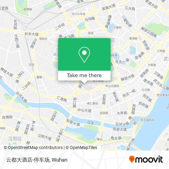 云都大酒店-停车场 map