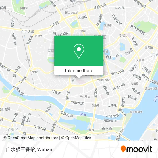 广水猴三餐馆 map