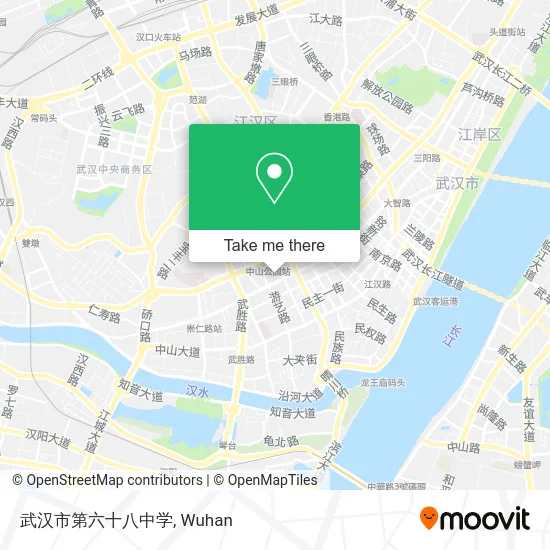 武汉市第六十八中学 map