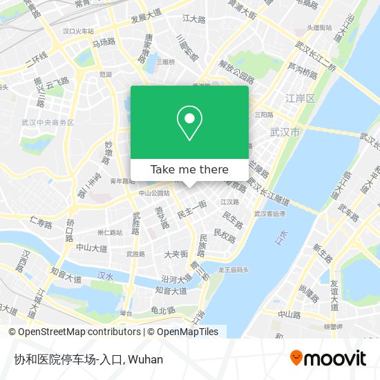 协和医院停车场-入口 map