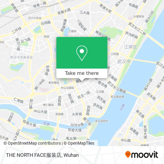 THE NORTH FACE服装店 map