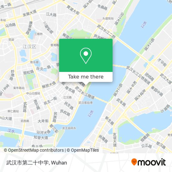 武汉市第二十中学 map