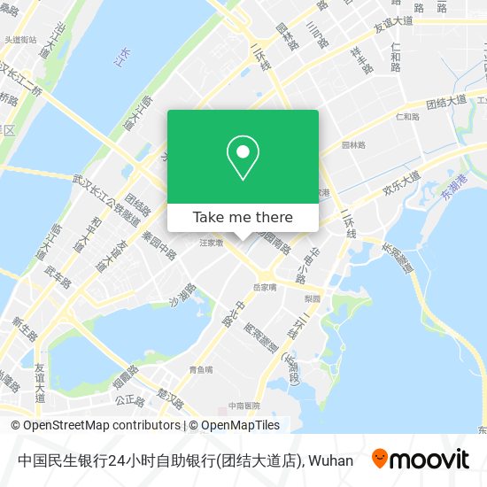 中国民生银行24小时自助银行(团结大道店) map