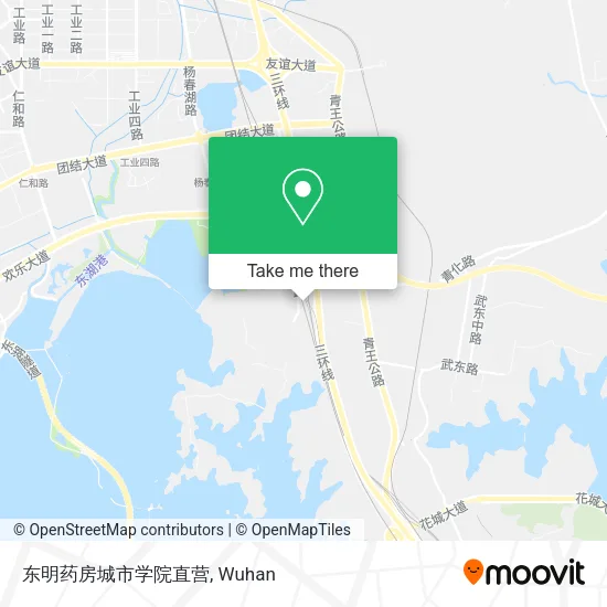 东明药房城市学院直营 map