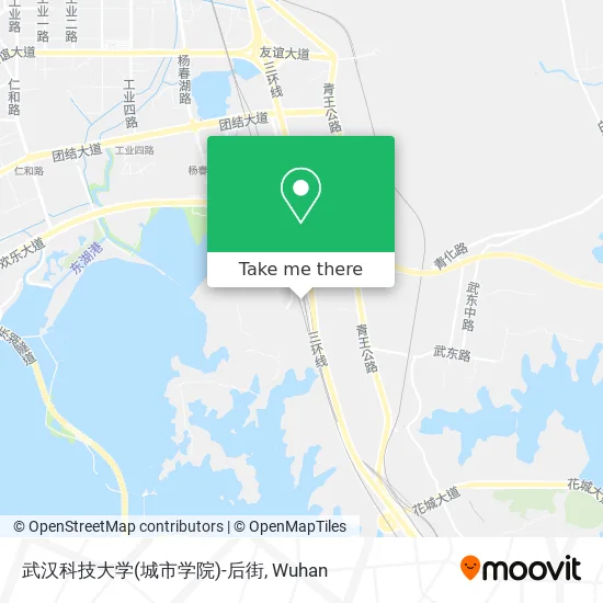 武汉科技大学(城市学院)-后街 map
