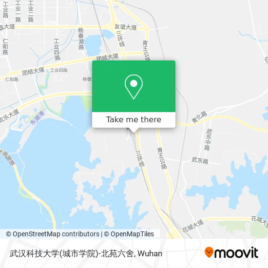 武汉科技大学(城市学院)-北苑六舍 map
