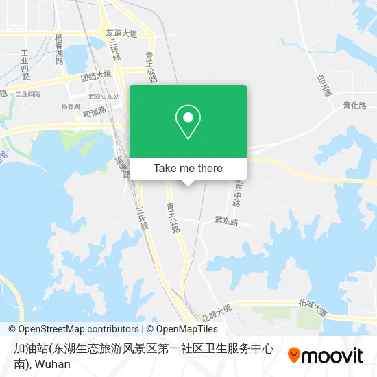 加油站(东湖生态旅游风景区第一社区卫生服务中心南) map