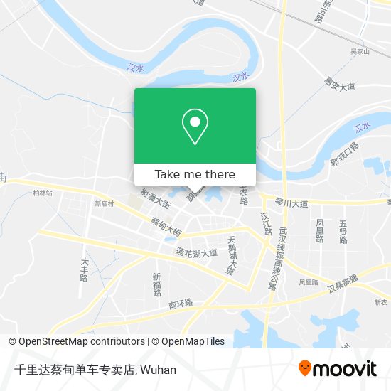 千里达蔡甸单车专卖店 map