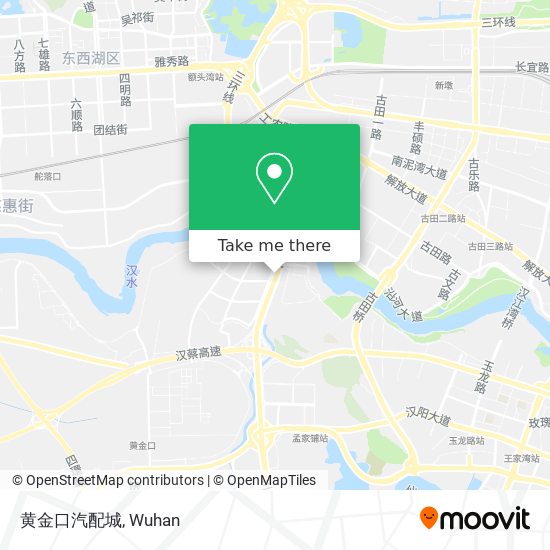 黄金口汽配城 map