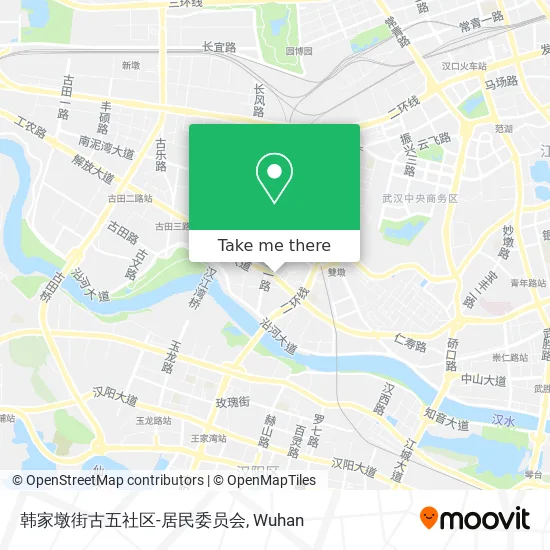 韩家墩街古五社区-居民委员会 map