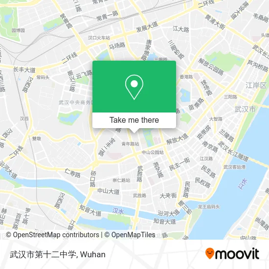 武汉市第十二中学 map