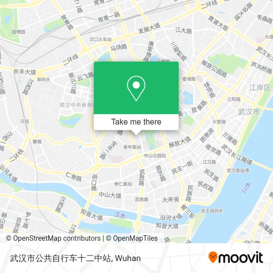 武汉市公共自行车十二中站 map