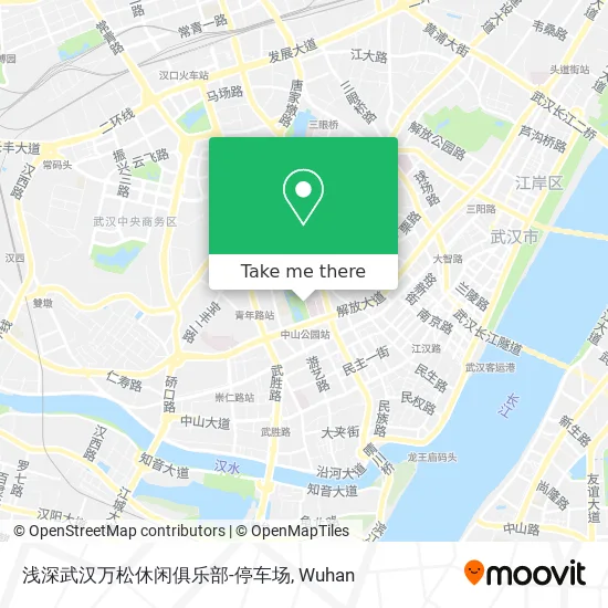 浅深武汉万松休闲俱乐部-停车场 map