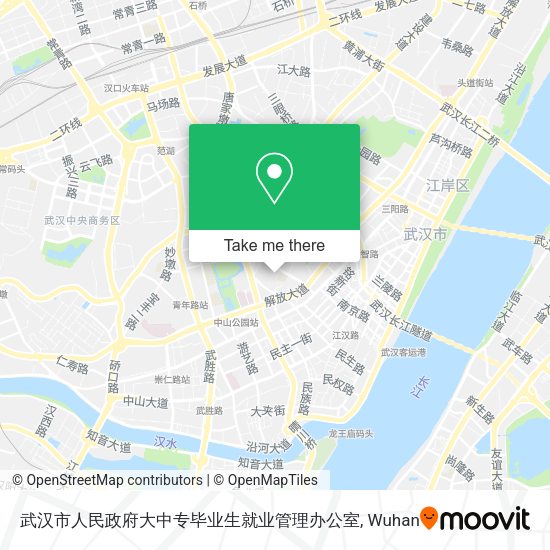 武汉市人民政府大中专毕业生就业管理办公室 map