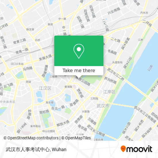 武汉市人事考试中心 map