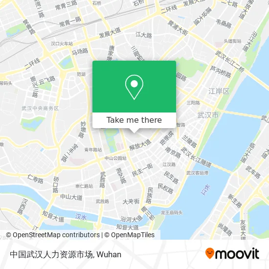 中国武汉人力资源市场 map